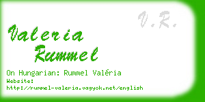 valeria rummel business card