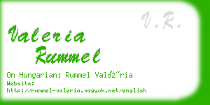 valeria rummel business card